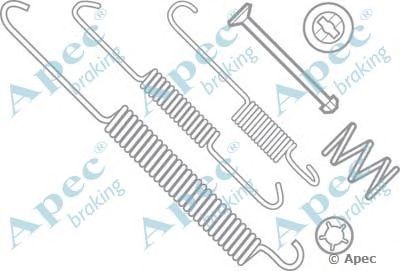 APEC BRAKING kit640 -  Комплектующие, тормозная колодка